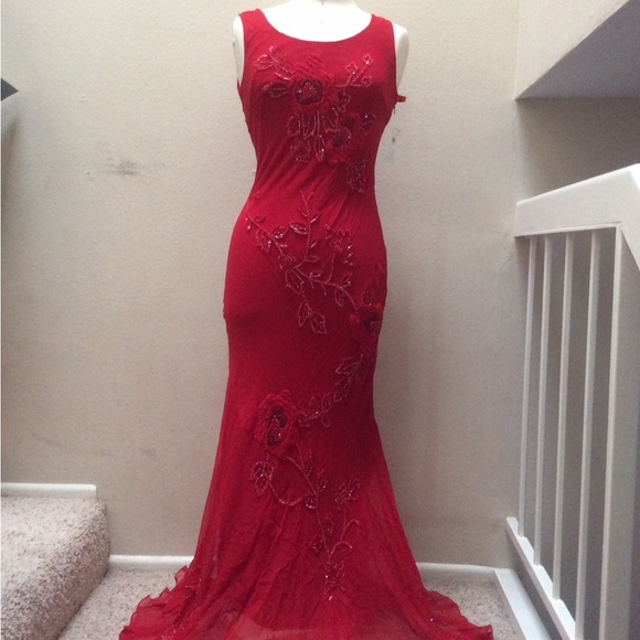 Sue Wong Red Dress - Picture 4 of 9